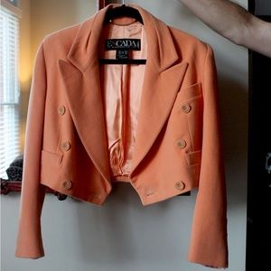 Vintage ESCADA Peach Cropped Blazer